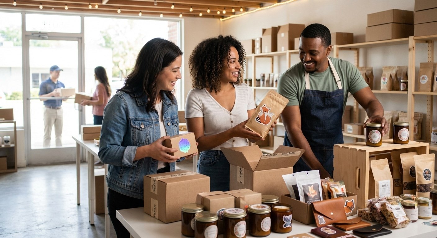 สติ๊กเกอร์ไดคัท 100% ทริคอัปมูลค่าแพ็กเกจจิ้ง SME ให้ดูแพง - diecut-sticker-packaging-upgrade-sme