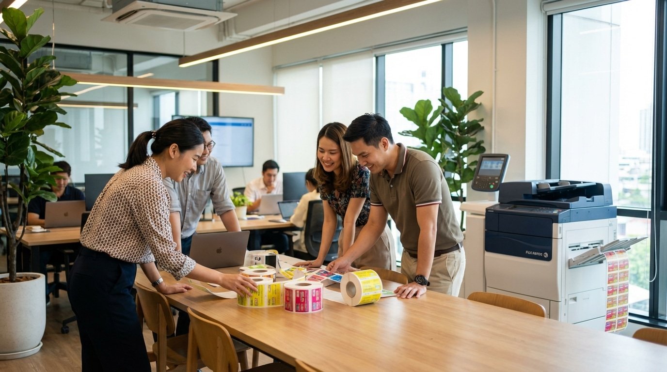 เทคโนโลยีพิมพ์ดิจิทัล 2026: สั่งฉลาก On-Demand ลดต้นทุน SME - digital-printing-on-demand-sme