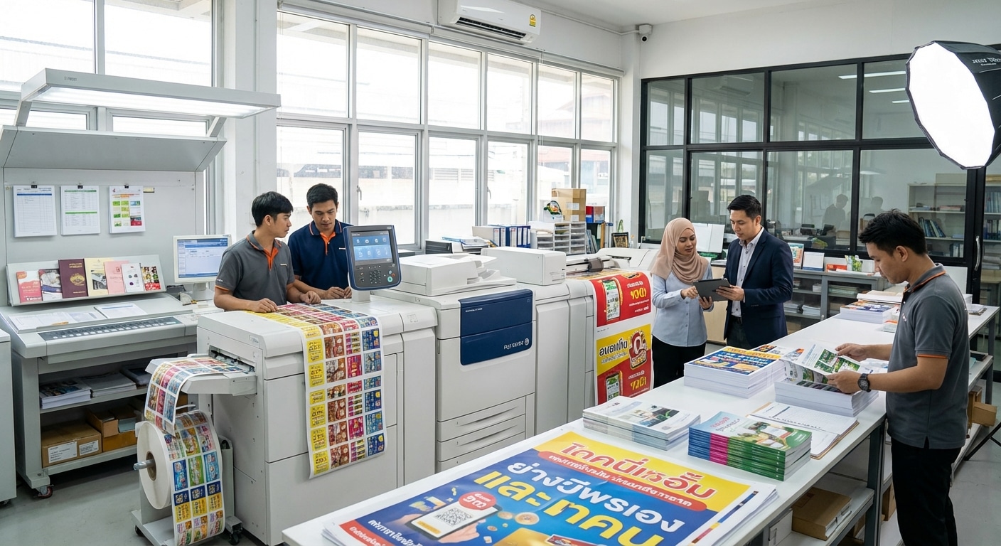 เทคโนโลยีพิมพ์ดิจิทัล 2026 ยกระดับงานป้ายและฉลาก SME - digital-printing-tech-sme-2026