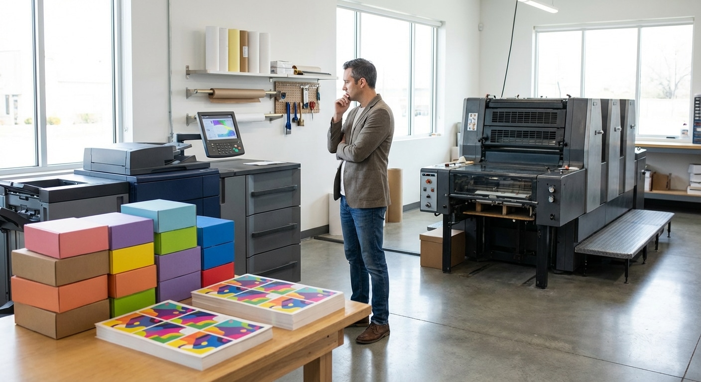 พิมพ์ดิจิทัล vs ออฟเซ็ท เลือกแบบไหนให้คุ้มต้นทุน SME 2026 - digital-vs-offset-printing-sme