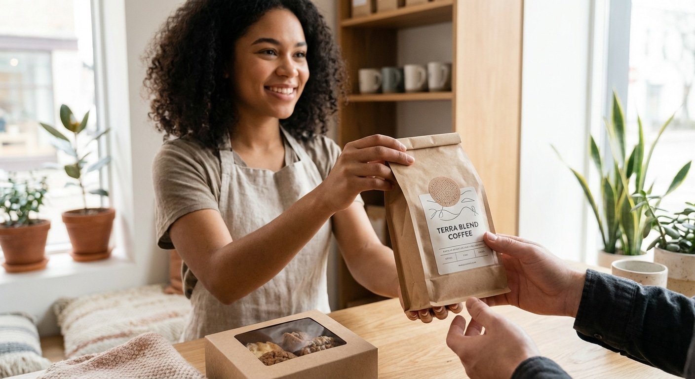 เทรนด์รักษ์โลก 2026! สร้างภาพลักษณ์แบรนด์กรีนด้วย 'สติ๊กเกอร์คราฟต์' สวยคลีน ต้นทุนถูกกว่า - eco-friendly-kraft-sticker-branding-trend-2026