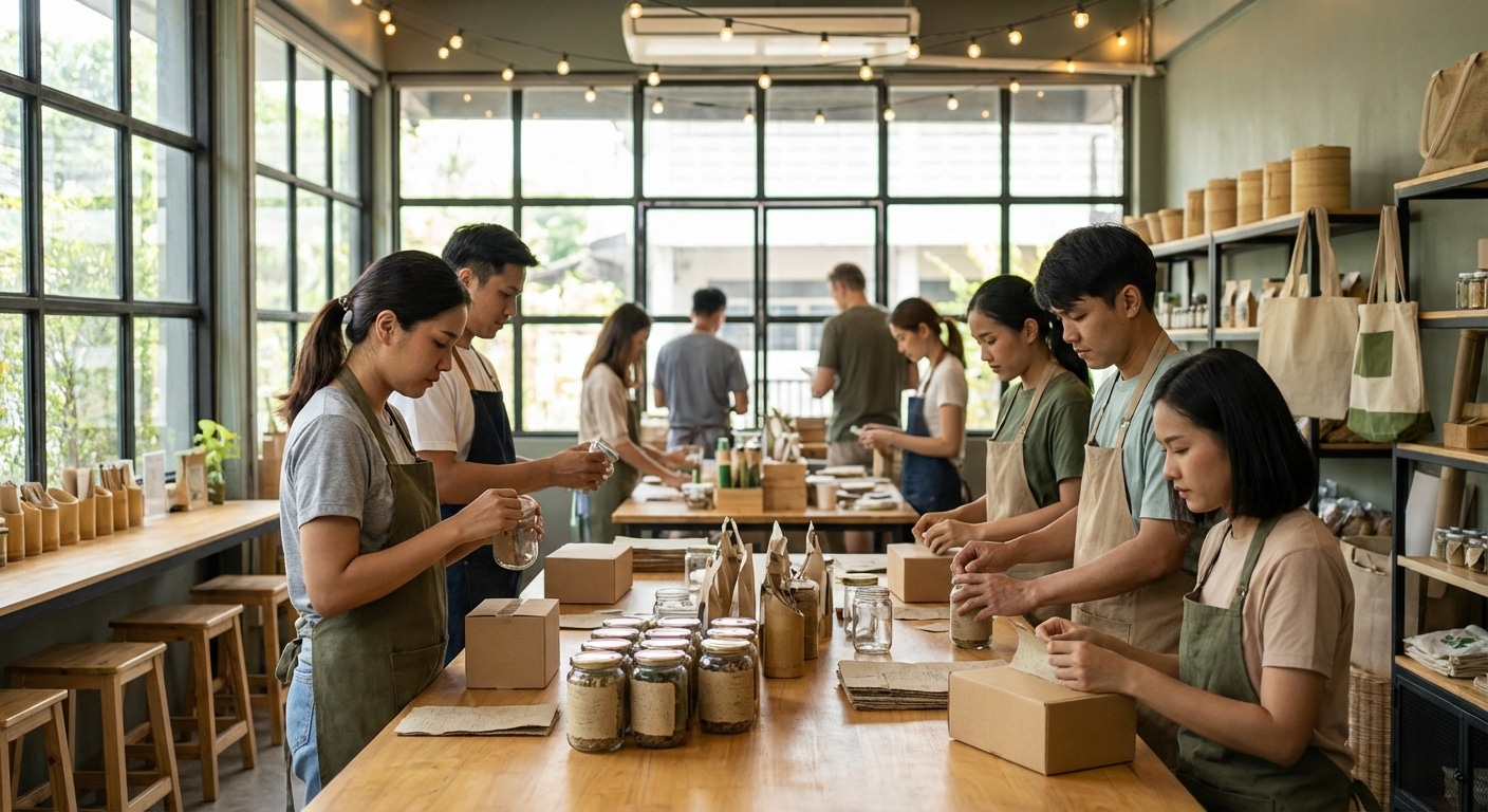 เทรนด์ฉลากสินค้ารักษ์โลก 2026! โอกาสทองของแบรนด์ SME - eco-friendly-label-trend-2026