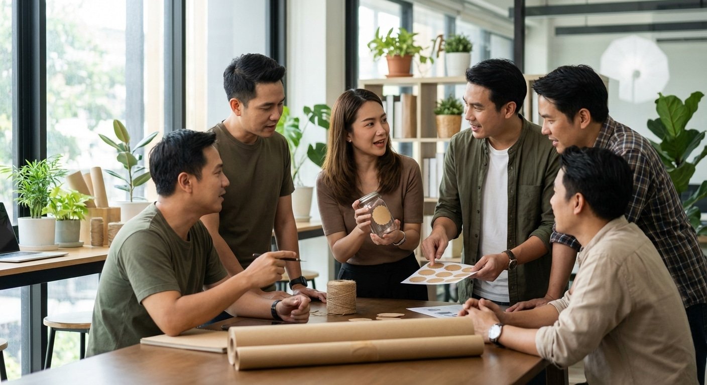 เทรนด์ฉลากสินค้า 2026-2027 วัสดุรักษ์โลกครองใจผู้บริโภค - eco-friendly-label-trends-2026