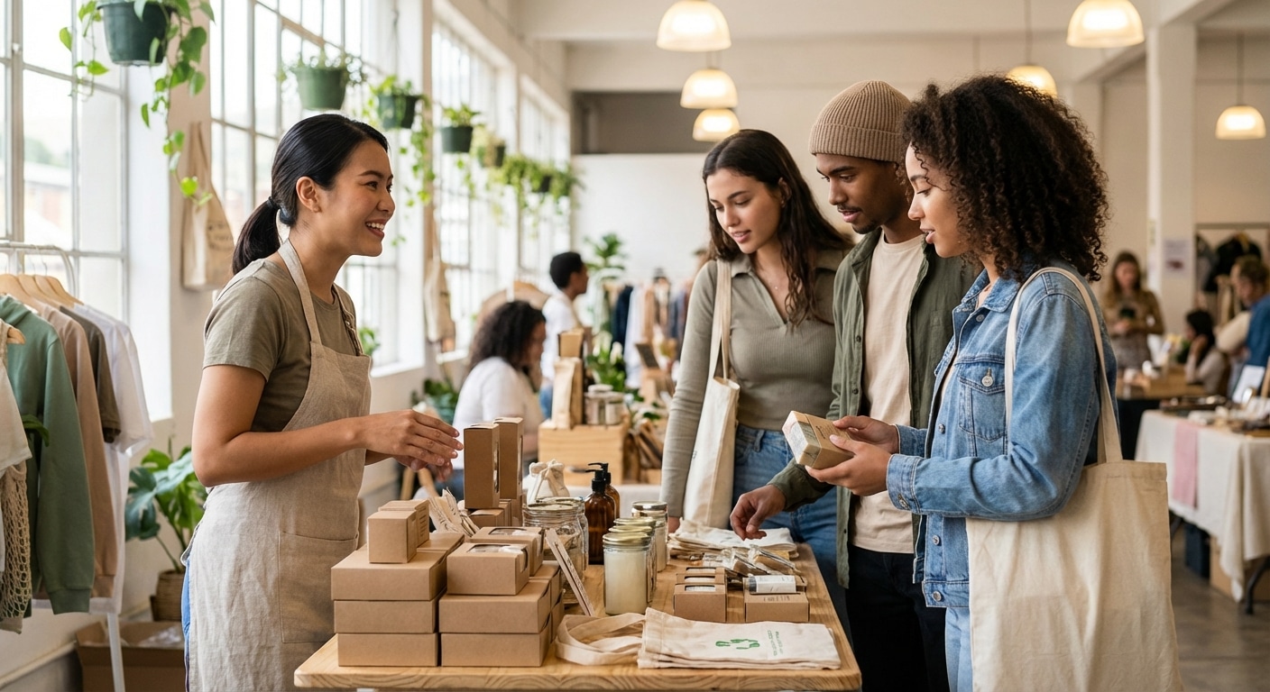 เทรนด์รักษ์โลก 2026! SME ต้องรู้ ทำไม 'ฉลากสินค้ารีไซเคิล' ถึงมัดใจลูกค้า Gen Z ได้อยู่หมัด - eco-friendly-packaging-label-trend-2026-sme