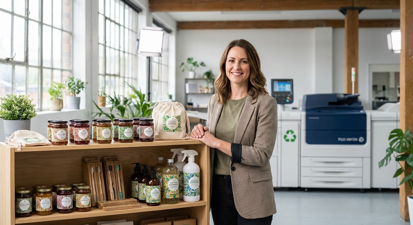 เทคโนโลยีพิมพ์รักษ์โลก 2026! อัปเกรดแบรนด์ SME ให้โตยั่งยืน - eco-friendly-printing-tech-2026