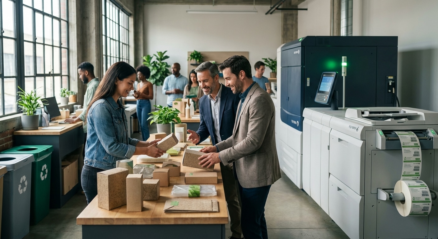 อัปเดตเทรนด์สิ่งพิมพ์ 2026! แพคเกจจิ้งรักษ์โลกครองใจลูกค้า - eco-friendly-printing-trend-2026