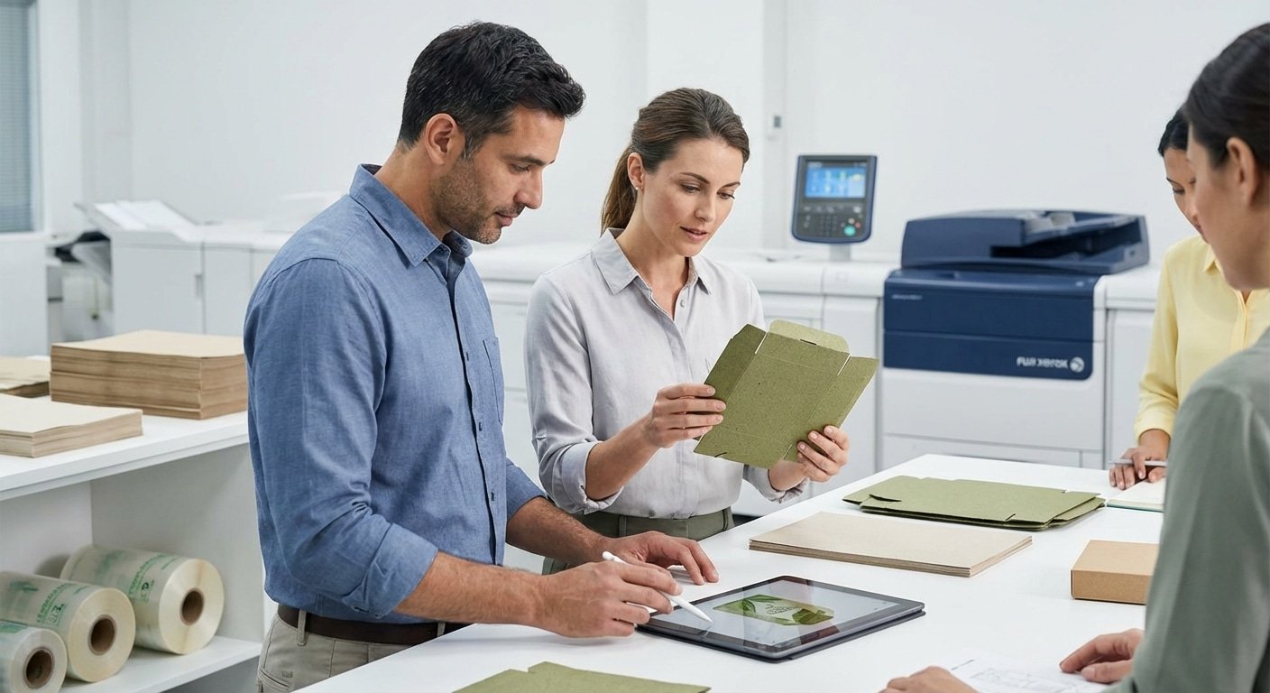 เจาะเทรนด์สิ่งพิมพ์ 2026-2027! นวัตกรรมฉลากรักษ์โลกมาแรง - eco-friendly-printing-trends-2026