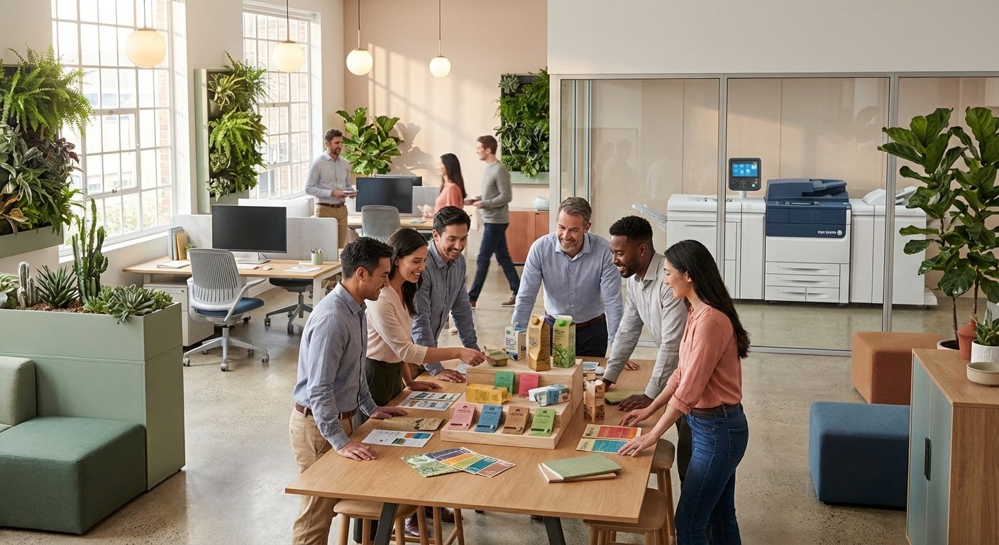 เทรนด์สิ่งพิมพ์รักษ์โลก 2026! อัปเกรดแบรนด์ SME - eco-friendly-printing-trends