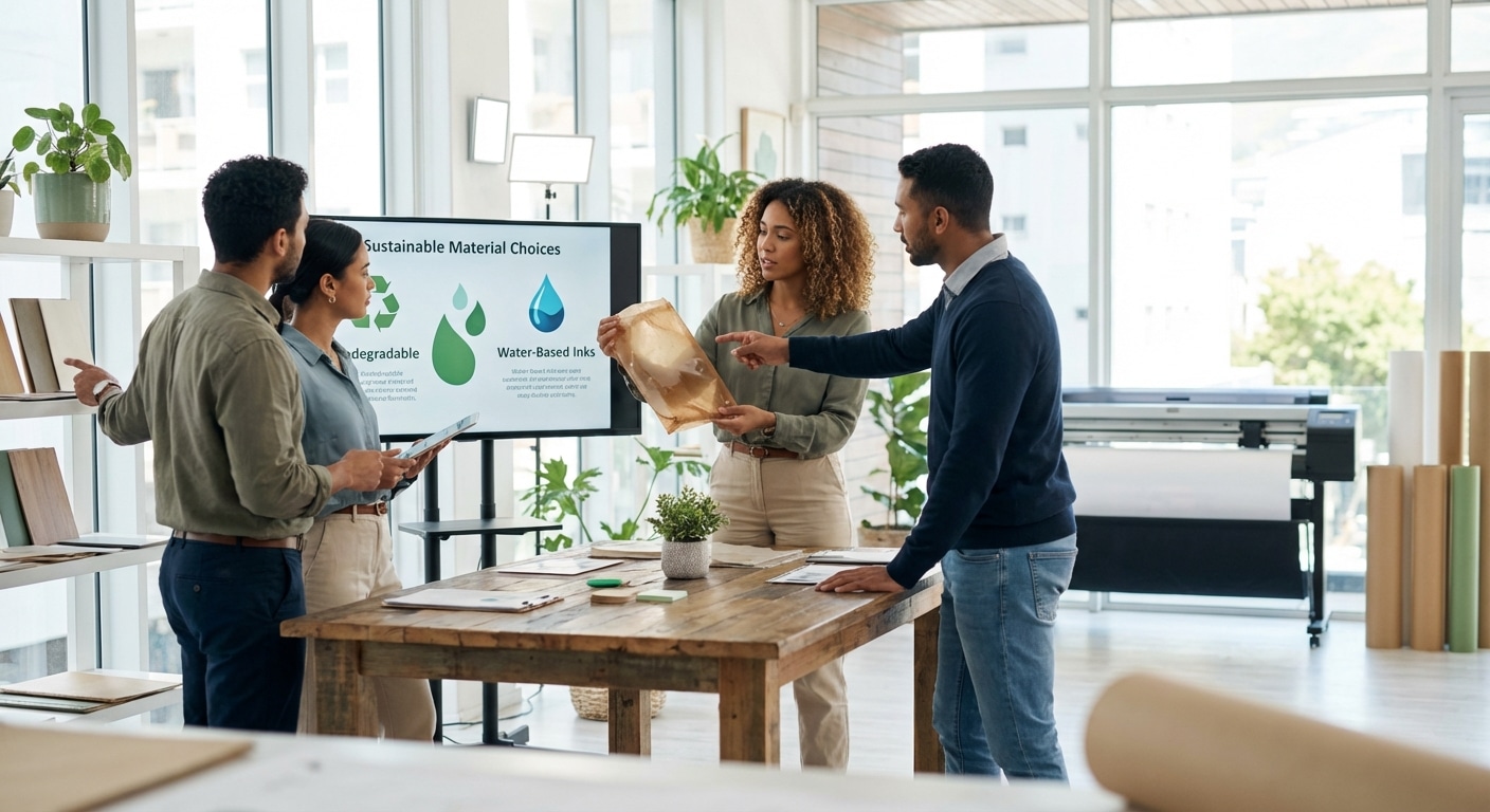 เทรนด์สิ่งพิมพ์ 2026! สติ๊กเกอร์รักษ์โลกมาแรง SME ต้องรู้ - eco-friendly-sticker-trend-2026