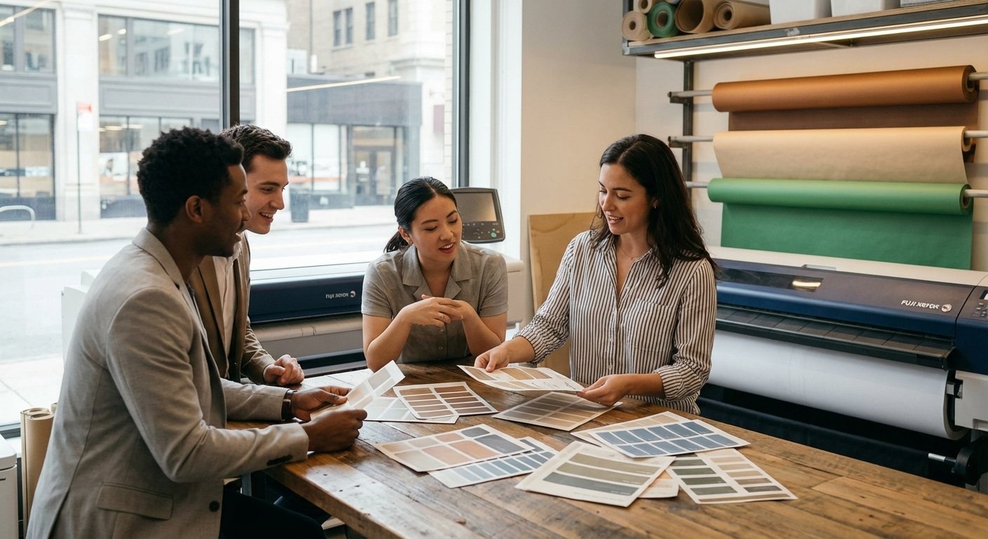 เจาะเทรนด์สิ่งพิมพ์ 2026: สติ๊กเกอร์รักษ์โลก ย่อยสลายได้ - eco-friendly-sticker-trend-2026