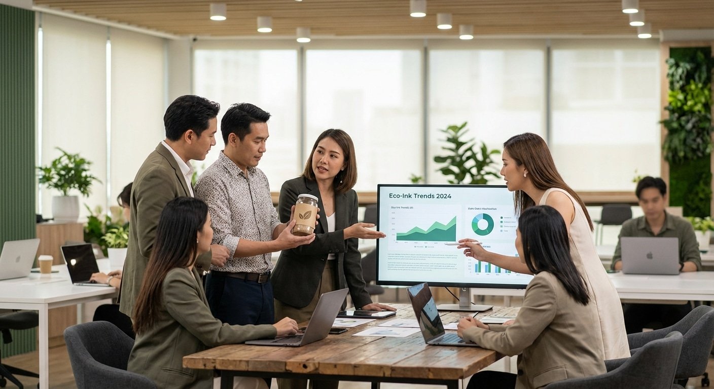 ส่องเทรนด์ 2026! พิมพ์ฉลากสินค้ารักษ์โลกด้วยหมึก Eco-Ink - eco-ink-sustainable-label-2026