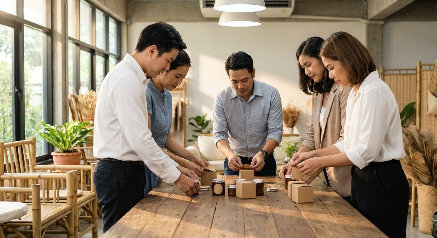 เทรนด์ 2026: สติ๊กเกอร์รักษ์โลก มัดใจลูกค้ายุคใหม่ - eco-packaging-sticker-trend-2026