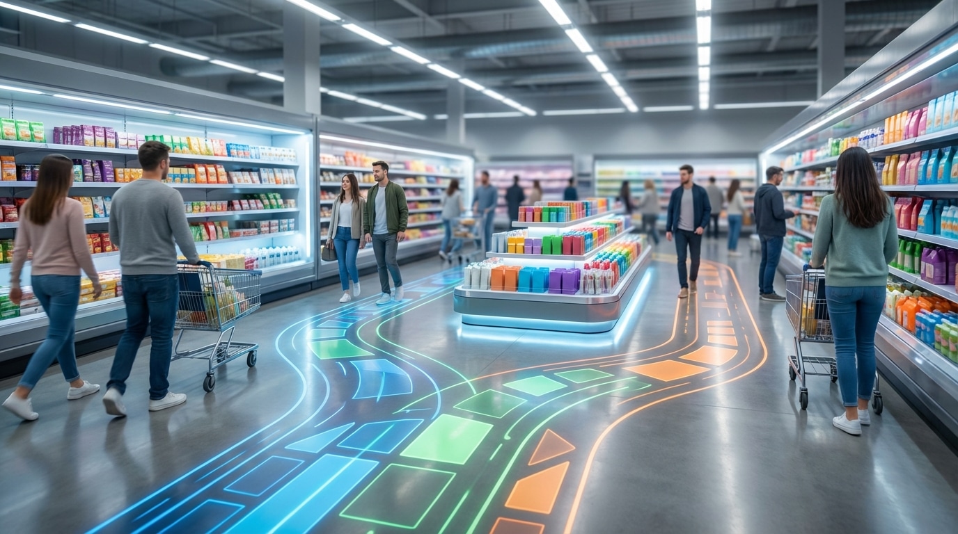 เทรนด์ 2026! ใช้ 'Floor Graphics' เปลี่ยนพื้นทางเดินเป็นป้ายโฆษณา - floor-graphics-sticker-marketing-trend-2026