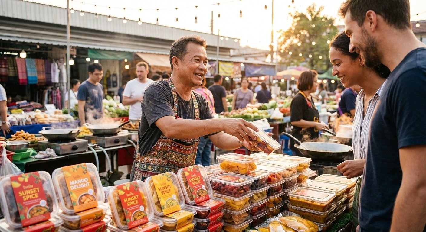 เทคนิคเลือกสีฉลากอาหาร ดึงดูดลูกค้า SME ยอดขายพุ่ง - food-label-color-psychology