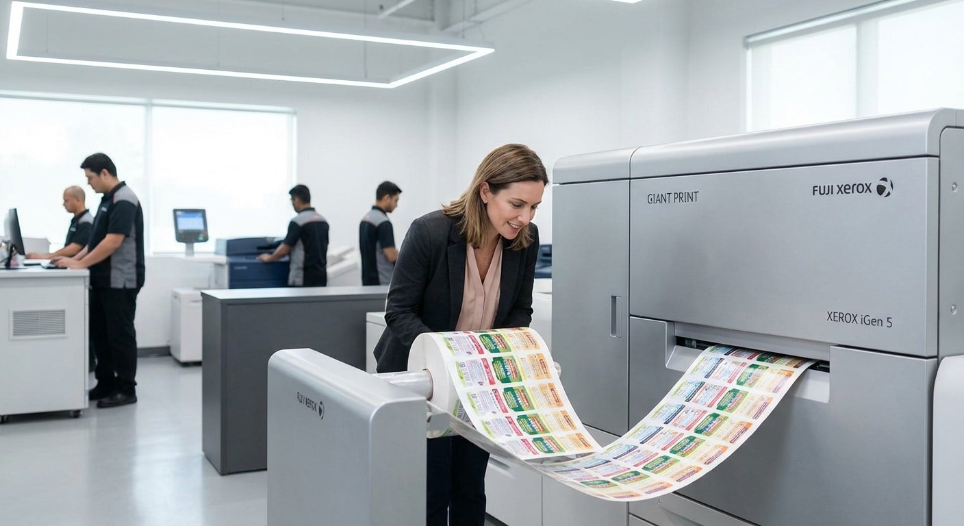 เจาะลึกเครื่องพิมพ์ Fuji Xerox ตัวช่วยสติ๊กเกอร์สีสดคมชัด - fuji-xerox-digital-printing-tech