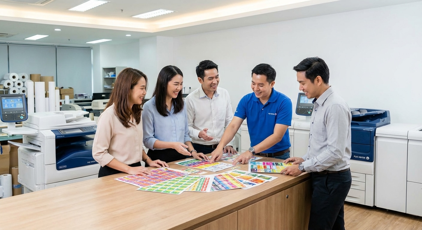 เทคโนโลยีพิมพ์ Fuji Xerox อัปเกรดฉลากสินค้า SME ปี 2026 - fuji-xerox-printing-tech-sme