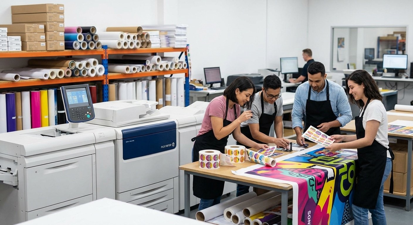 เทคโนโลยีพิมพ์ Fuji Xerox: เคล็ดลับงานสติ๊กเกอร์สีสด คมชัด - fuji-xerox-printing-technology