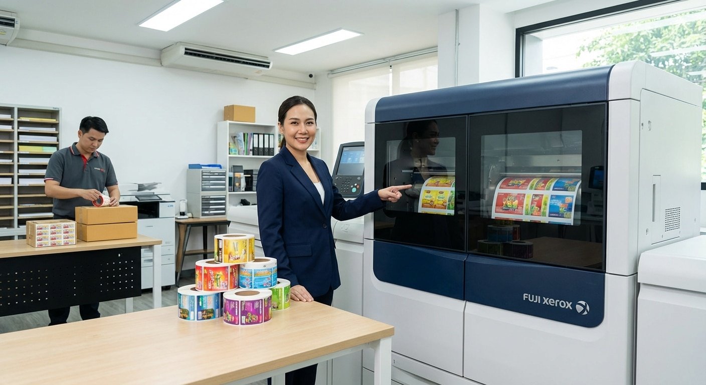 เจาะลึก Fuji Xerox 2026 นวัตกรรมพิมพ์สติ๊กเกอร์สีสด คมชัด - fuji-xerox-printing-technology