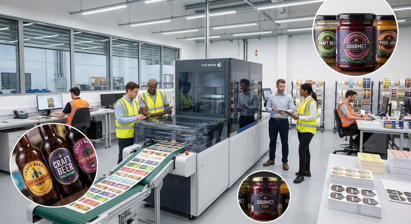 พิมพ์สติ๊กเกอร์สีสด 2026! เจาะลึกเทคโนโลยี Fuji Xerox - fuji-xerox-sticker-printing-tech