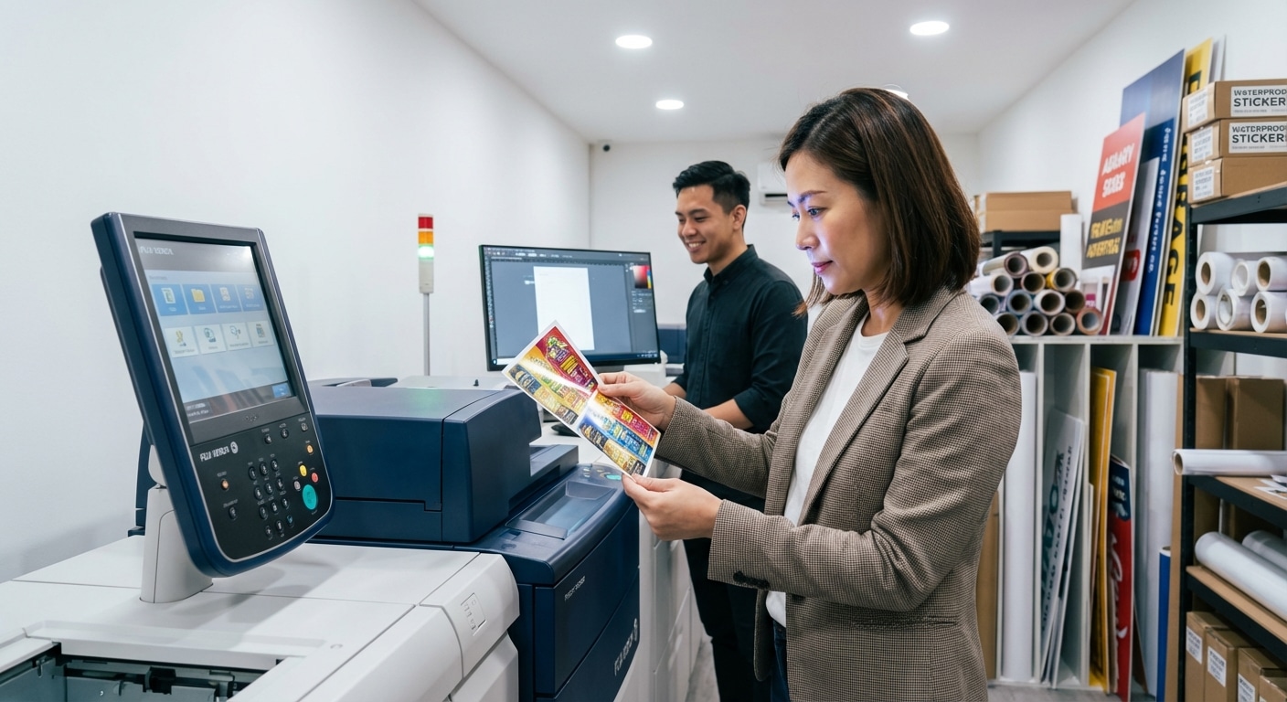 ไขความลับ Fuji Xerox พิมพ์สติ๊กเกอร์สีสด คมชัด ยุค 2026 - fuji-xerox-sticker-printing-tech