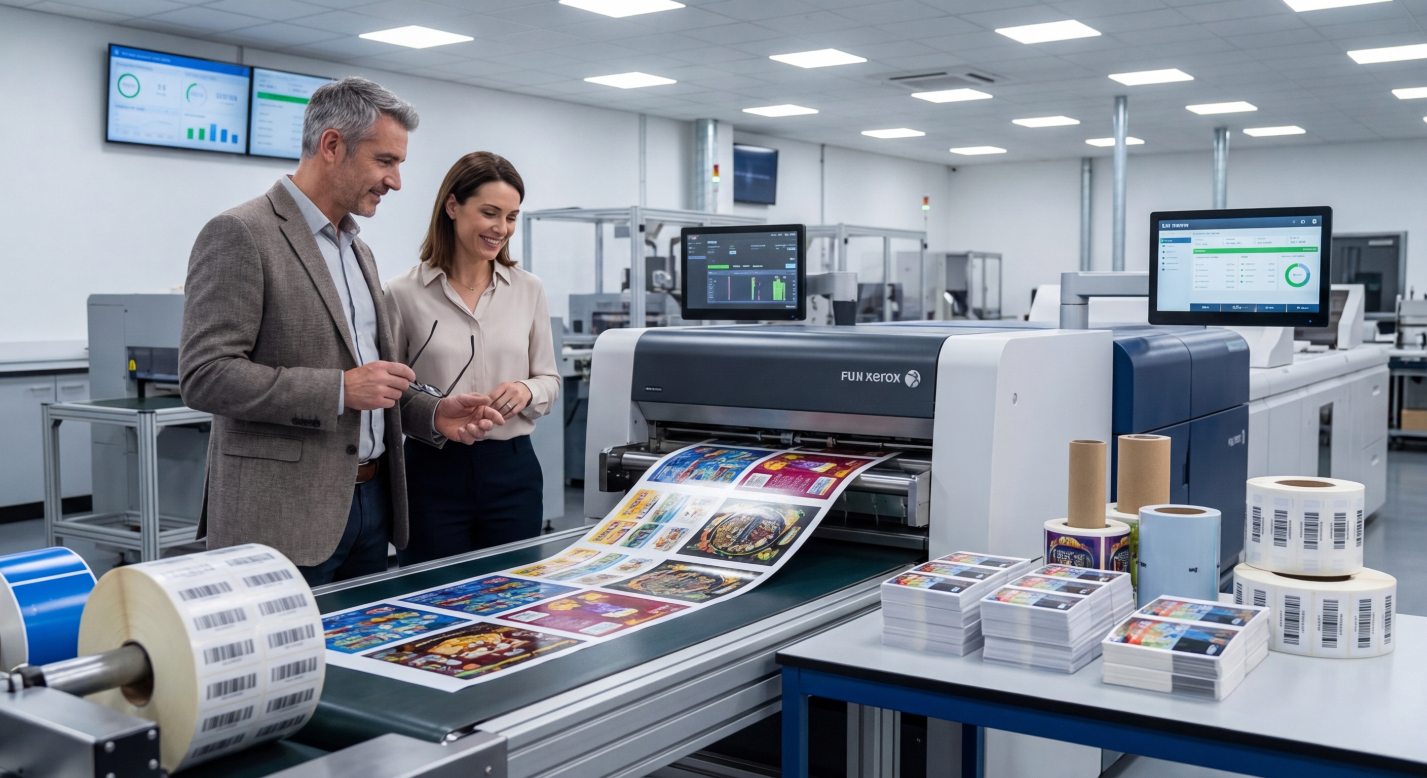 นวัตกรรมพิมพ์สติ๊กเกอร์ 2026! เทคโนโลยี Fuji Xerox สีสดคมชัด - fuji-xerox-sticker-printing-tech