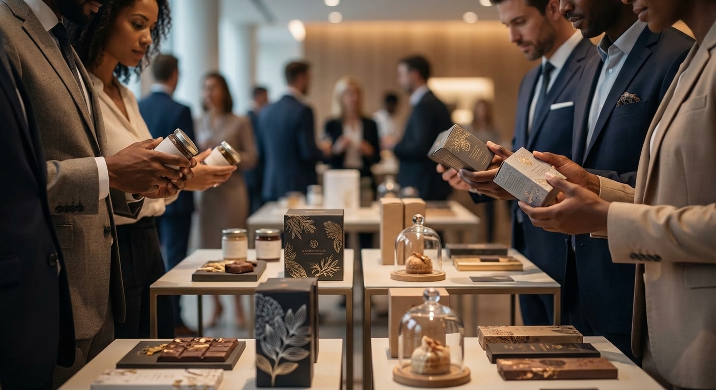 อัปเกรดแบรนด์! เจาะลึก 'สติ๊กเกอร์เคทอง & ปั๊มนูน' เทรนด์ปี 2026 - gold-foil-embossed-sticker-premium-packaging-2026