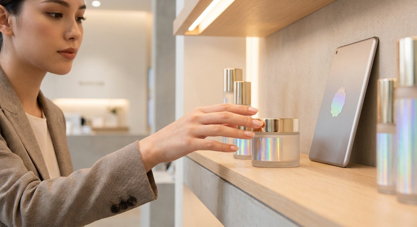 ฉีกกฎความเรียบ! เทรนด์ 2026 'สติ๊กเกอร์โฮโลแกรม & เคทอง' เปลี่ยนสินค้าราคาหลักร้อยให้ดูหลักพัน - hologram-gold-foil-sticker-trend-2026