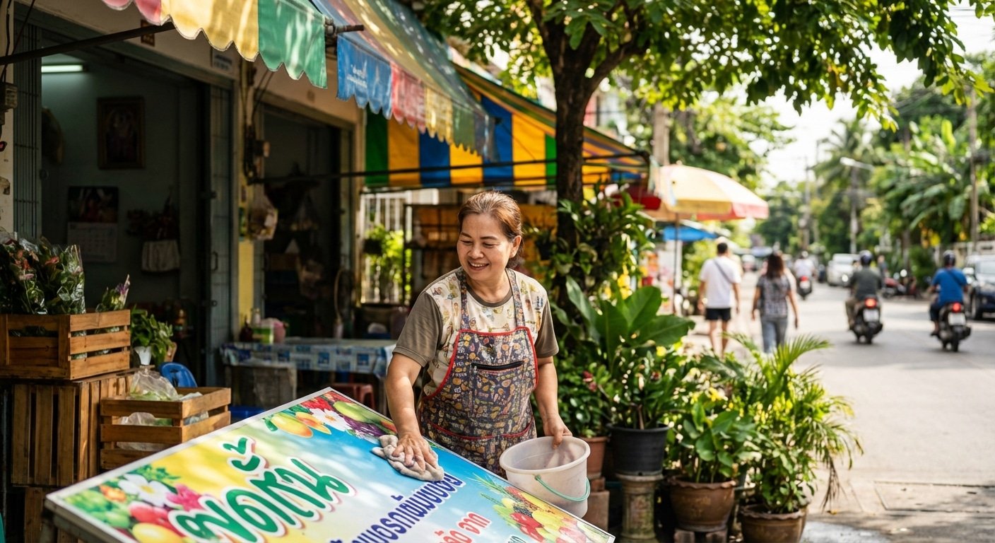วิธีดูแลป้ายไวนิลหน้าร้านให้สีสด ทนแดดทนฝน ยืดอายุใช้งาน - how-to-maintain-vinyl-banners