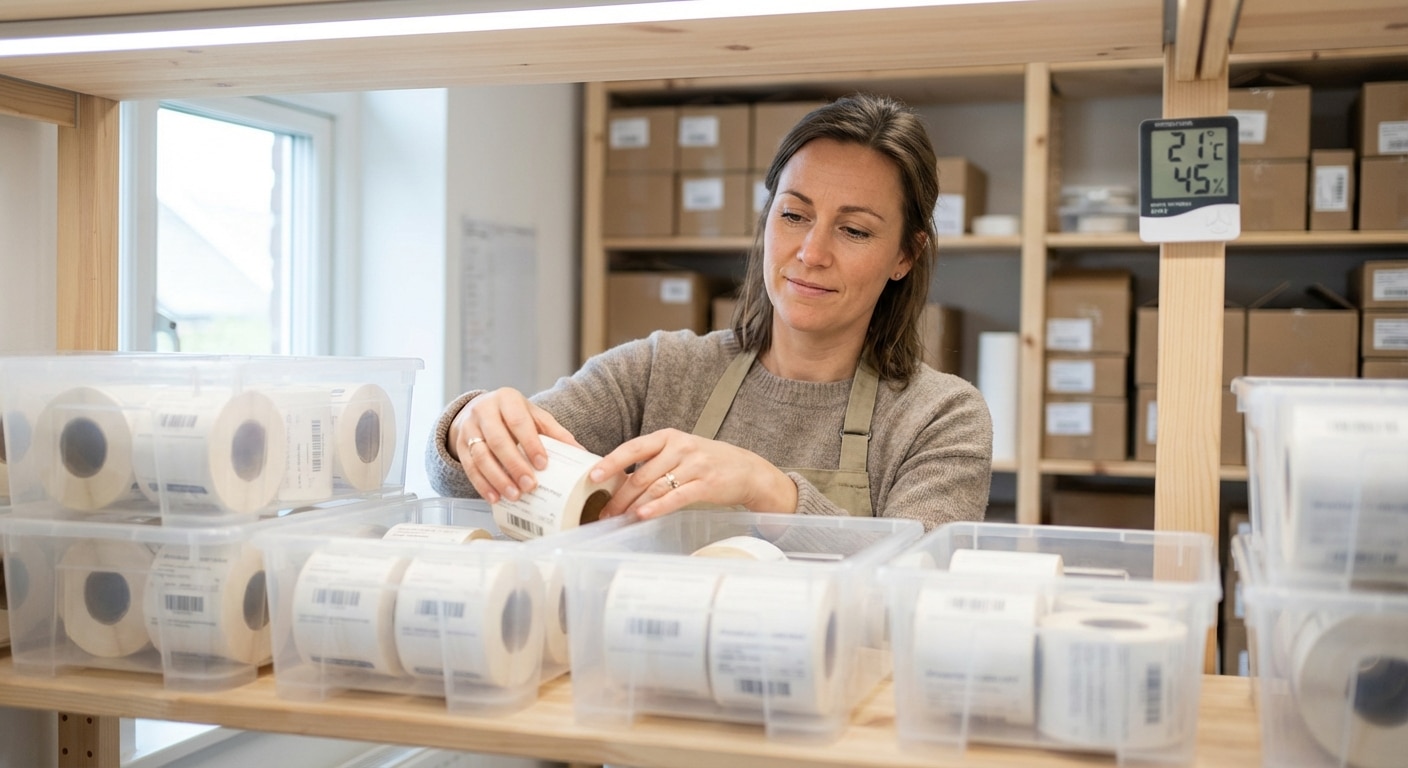 วิธีเก็บรักษาสติ๊กเกอร์ฉลากสินค้าให้กาวเหนียว สีไม่ซีด - how-to-store-sticker-labels