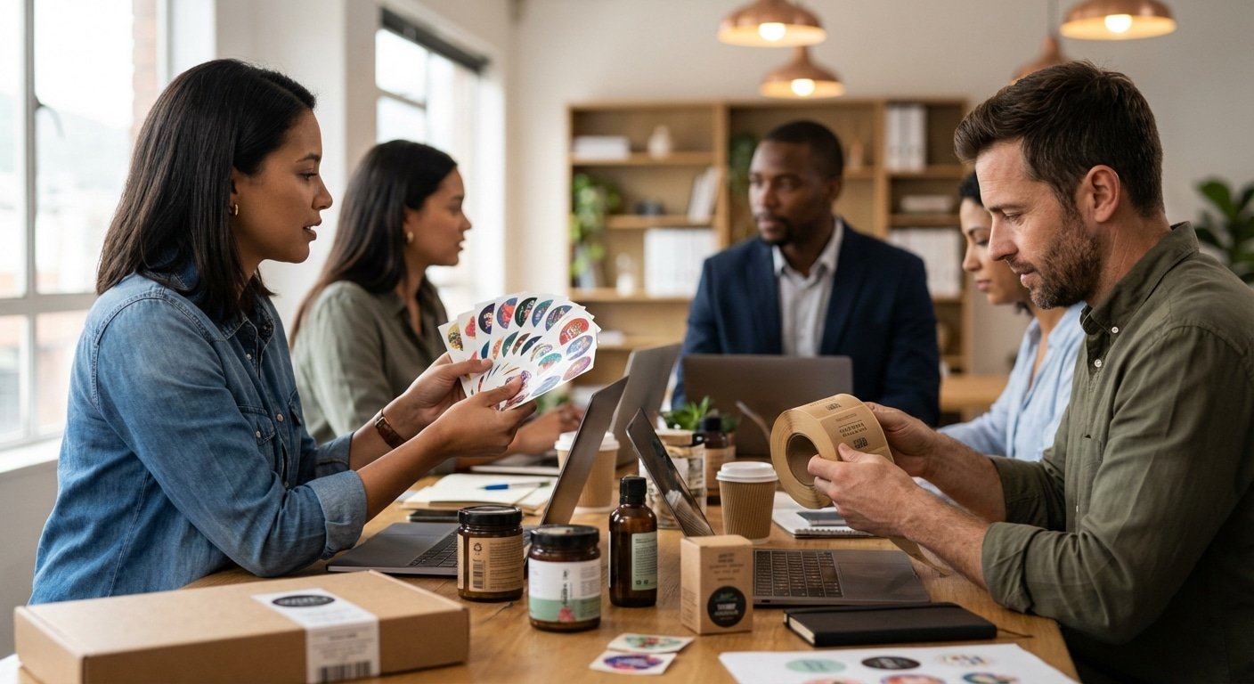 กระดาษอาร์ต vs คราฟท์: เลือกสติ๊กเกอร์ฉลากสินค้าแบบไหนดี? - kraft-vs-art-paper-sticker