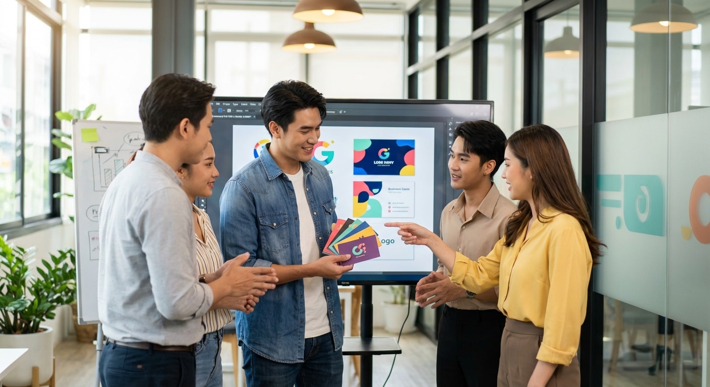 ทริคออกแบบโลโก้และนามบัตร สร้างภาพจำให้แบรนด์ SME - logo-business-card-design-sme