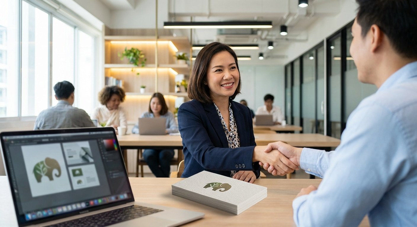 ออกแบบโลโก้และนามบัตรอย่างไรให้ลูกค้าจำแบรนด์ได้ทันที - logo-business-card-design-tips