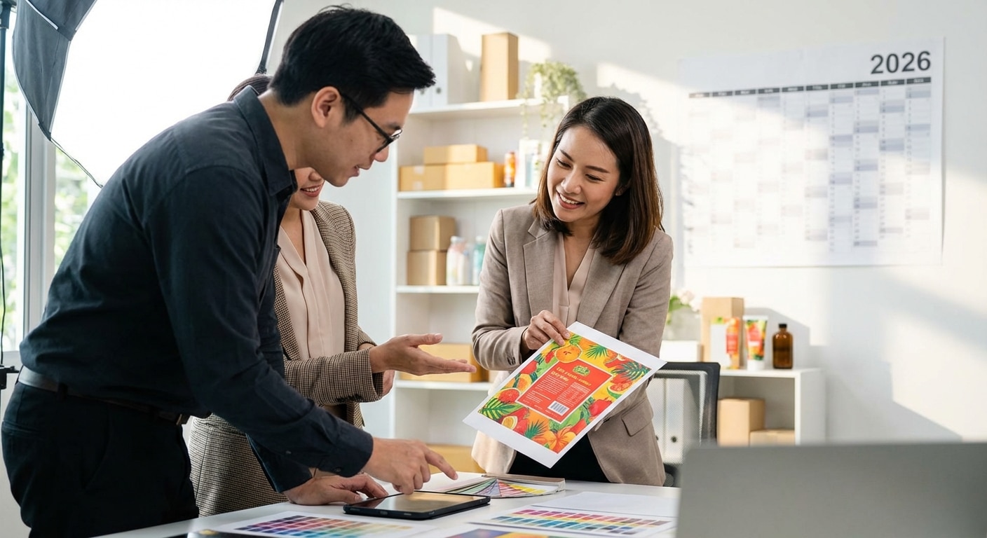 ทริคออกแบบโลโก้และฉลากสินค้าปี 2026 ให้ลูกค้าจำแม่น! - logo-label-design-trends-2026