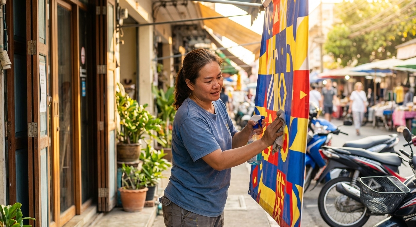 หมดปัญหาป้ายซีด! ทริคดูแลป้ายไวนิลหน้าร้านให้สีสดสู้แดด - maintain-outdoor-vinyl-signage