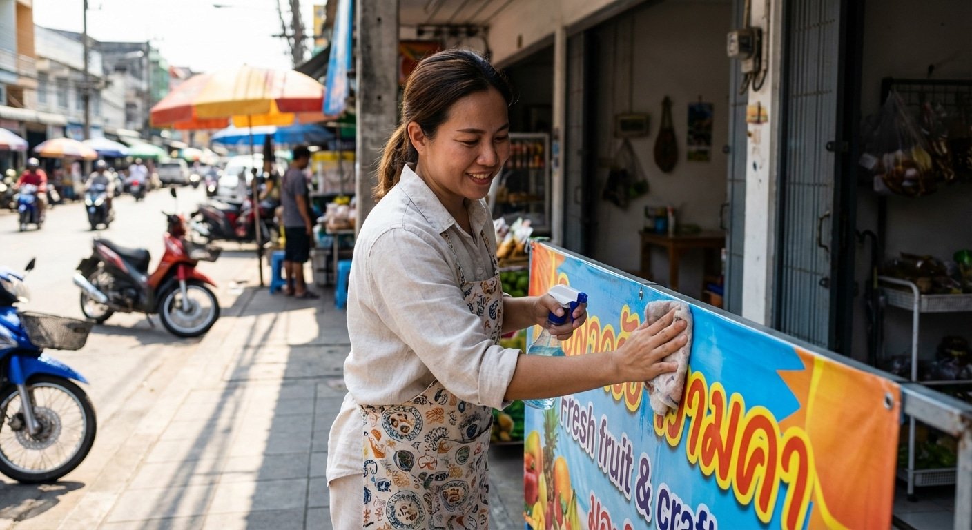 วิธีดูแลป้ายไวนิลรับหน้าร้อน! สีสดทนทาน ไม่ซีดไว - maintain-vinyl-sticker-summer