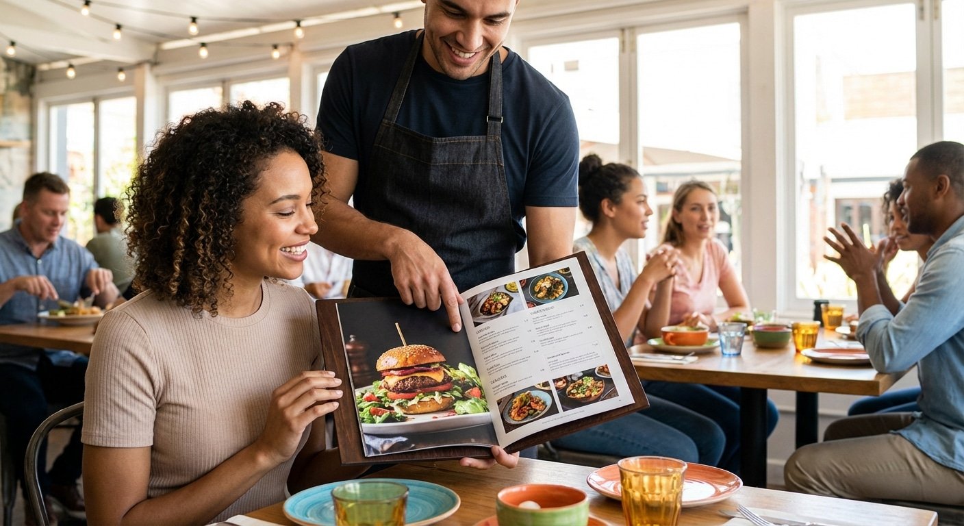 จิตวิทยาออกแบบเมนูอาหาร ดันยอดขายร้านอาหาร SME - menu-design-marketing-tips