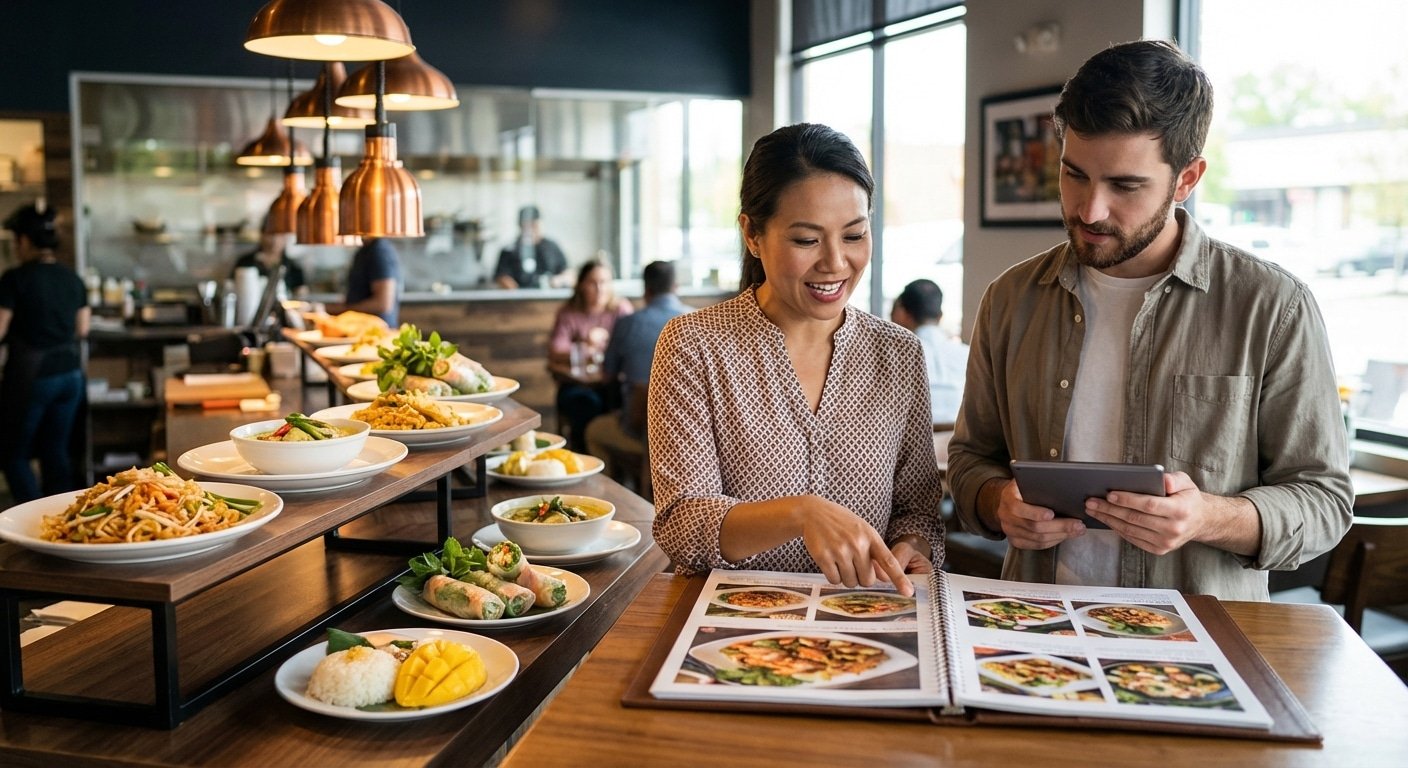 จิตวิทยาออกแบบเมนู 2026! ทริคจัดวางภาพให้ออเดอร์พุ่ง - menu-design-psychology-tips