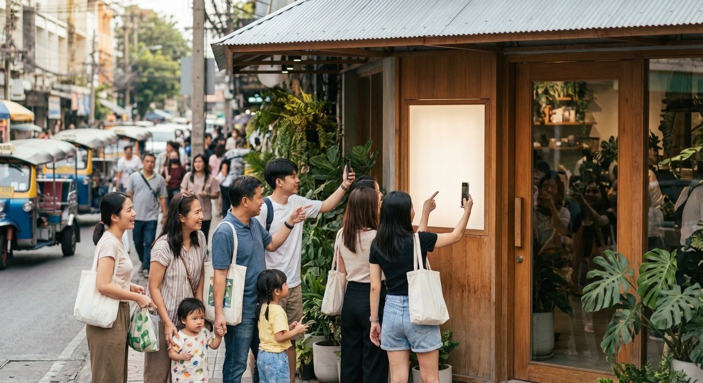 กลยุทธ์ O2O 2026: ดึงคนเข้าเพจด้วยป้ายและสติ๊กเกอร์ - o2o-marketing-print-online-2026