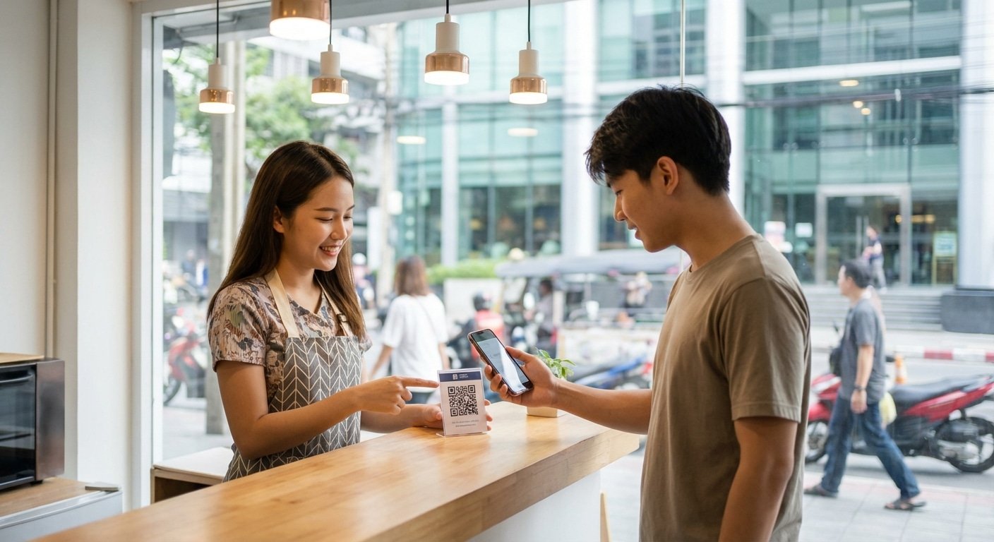 เทคนิค O2O 2026! ดันยอดขายร้านค้าด้วยสติ๊กเกอร์ QR Code - o2o-marketing-print-qr-code