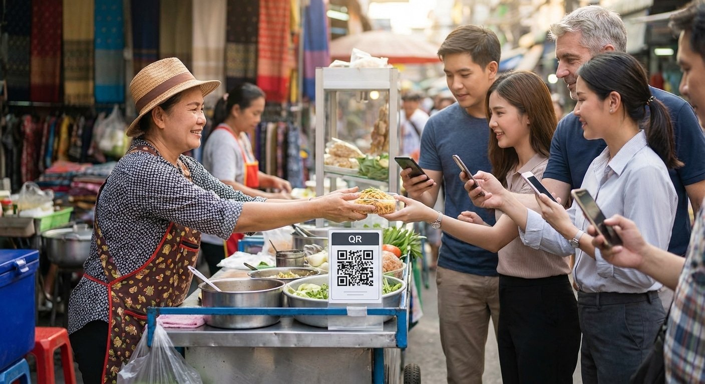 กลยุทธ์ O2O ปี 2026: ดันยอดขาย SME ด้วยสติ๊กเกอร์ QR Code - o2o-marketing-qr-code-sticker