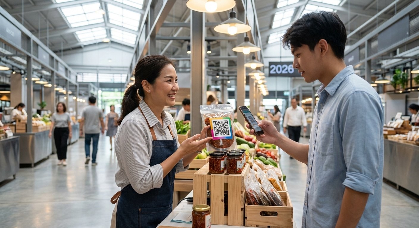 ทริคการตลาด 2026 ดันยอดขายด้วยฉลากสินค้า QR Code - o2o-marketing-qrcode-label