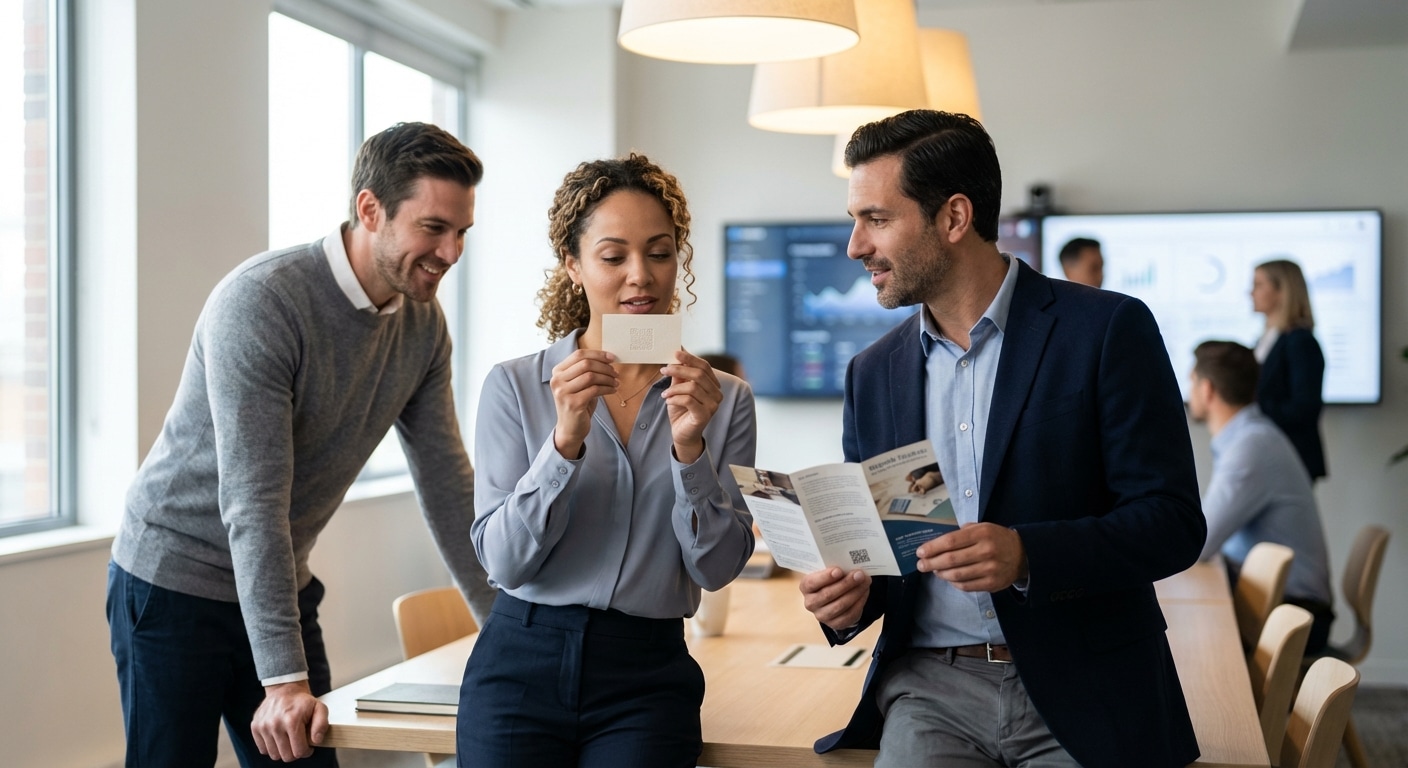 สู้กระแส AI! ทำไม 'ใบปลิว-นามบัตร' กลับมาทรงพลังในปี 2026 - offline-print-marketing-resurgence-2026