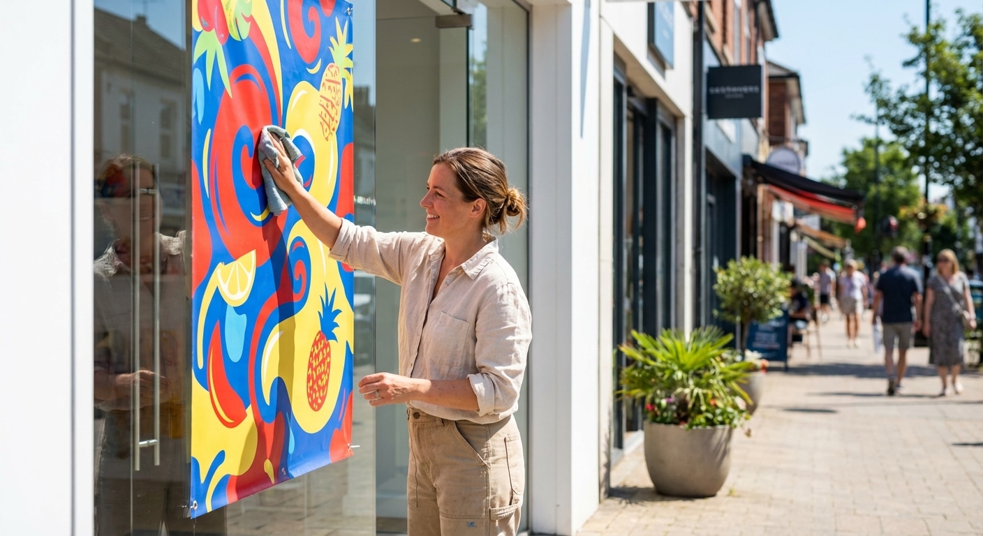 ทริคดูแลป้ายโฆษณาและไวนิล ให้สีสดทนแดดตลอดปี 2026 - outdoor-signage-maintenance-tips