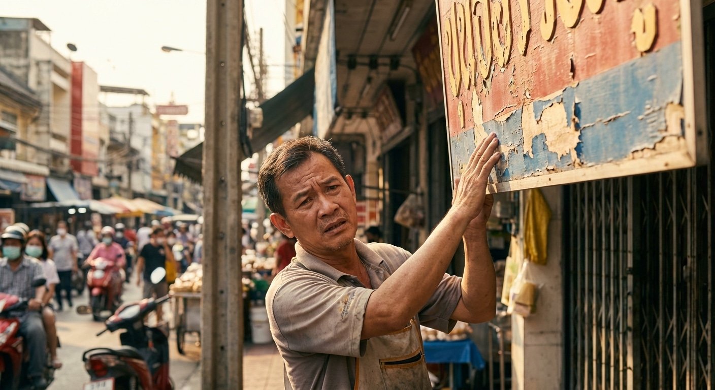 ป้ายซีด=ยอดตก! 5 วิธีดูแลป้ายหน้าร้านให้สีสด สู้แดดเมืองไทย - outdoor-signage-maintenance-tips-extend-lifespan-2026