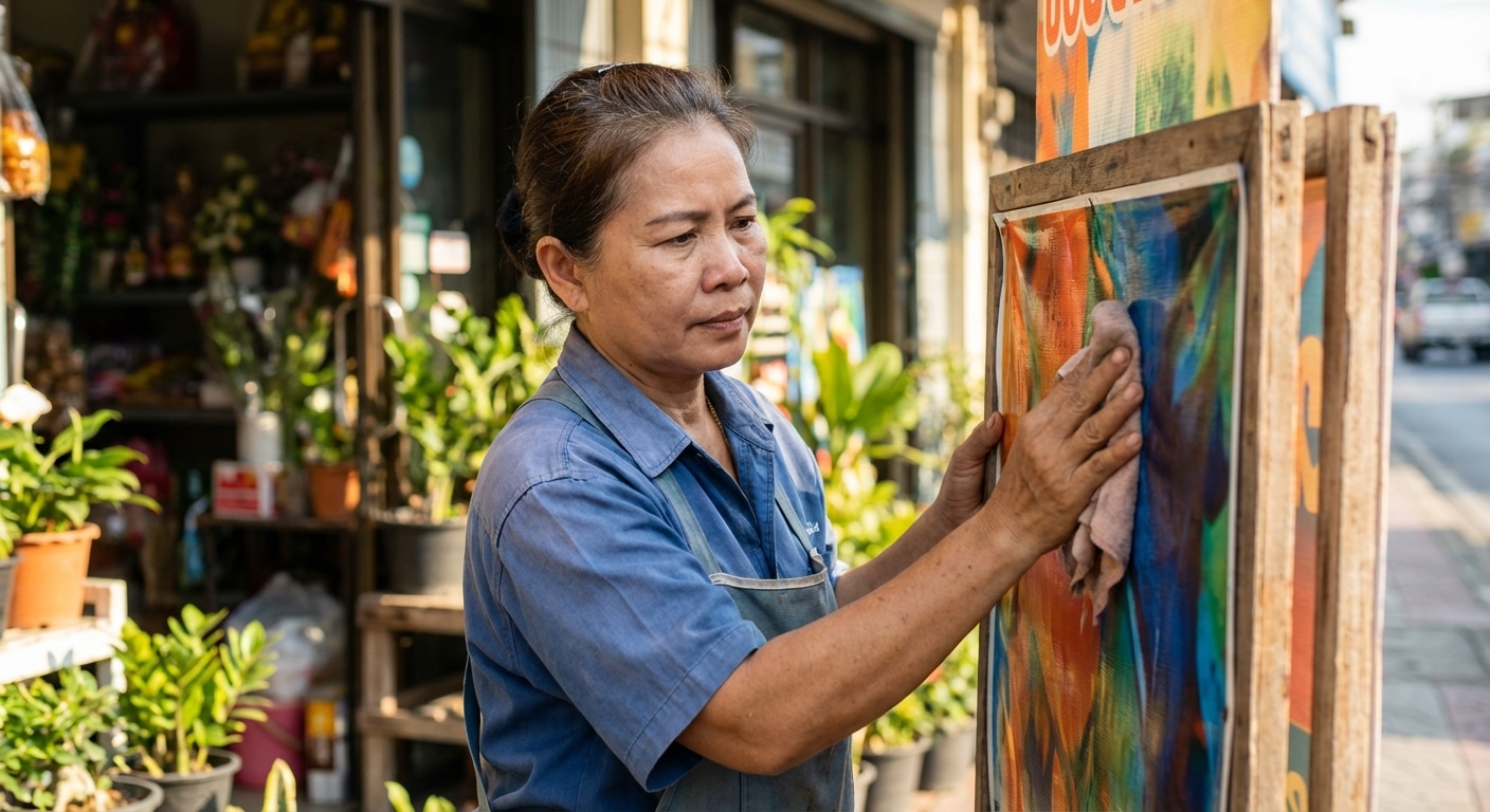 ทริคยืดอายุป้ายไวนิลและสติ๊กเกอร์ สีสดทนแดด ไม่ลอกง่าย - outdoor-signage-sticker-maintenance