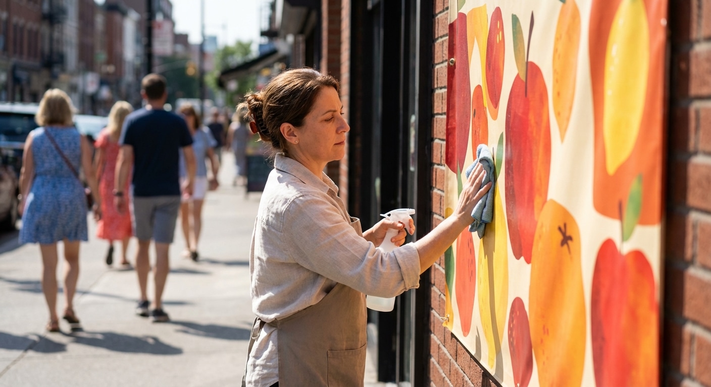 วิธีดูแลป้ายไวนิลและสติ๊กเกอร์ให้สีสด ทนแดดรับซัมเมอร์ - outdoor-signage-sticker-maintenance