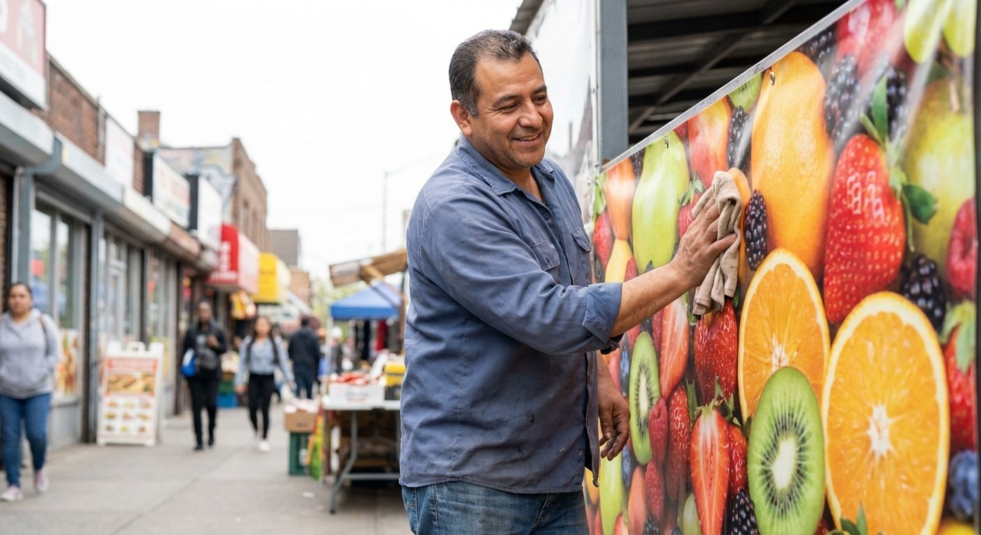 วิธีดูแลป้ายไวนิลและป้ายโฆษณากลางแจ้งให้สีสด ทนแดดทนฝน - outdoor-vinyl-banner-maintenance