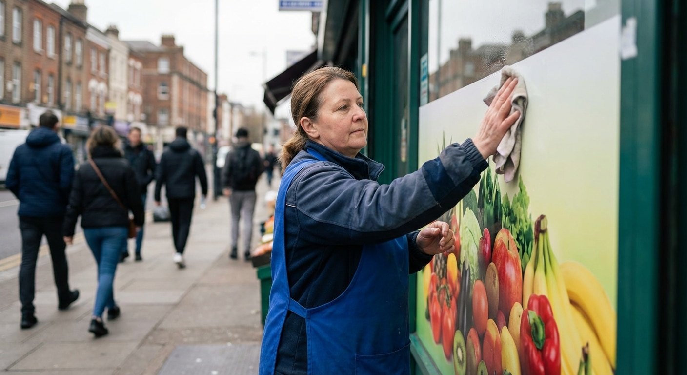 เทคนิคดูแลป้ายไวนิลหน้าร้านให้สีสด ทนแดด ใช้งานได้ยาวนาน - outdoor-vinyl-banner-maintenance-tips