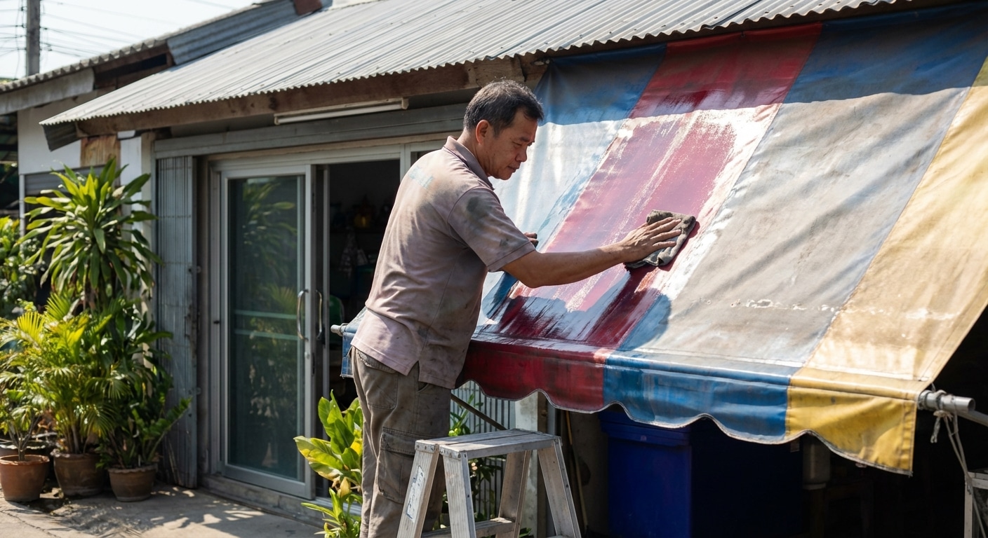 วิธีดูแลป้ายไวนิลหน้าร้านให้สีสดทนแดด ยืดอายุใช้งาน 2 เท่า - outdoor-vinyl-sign-care-tips