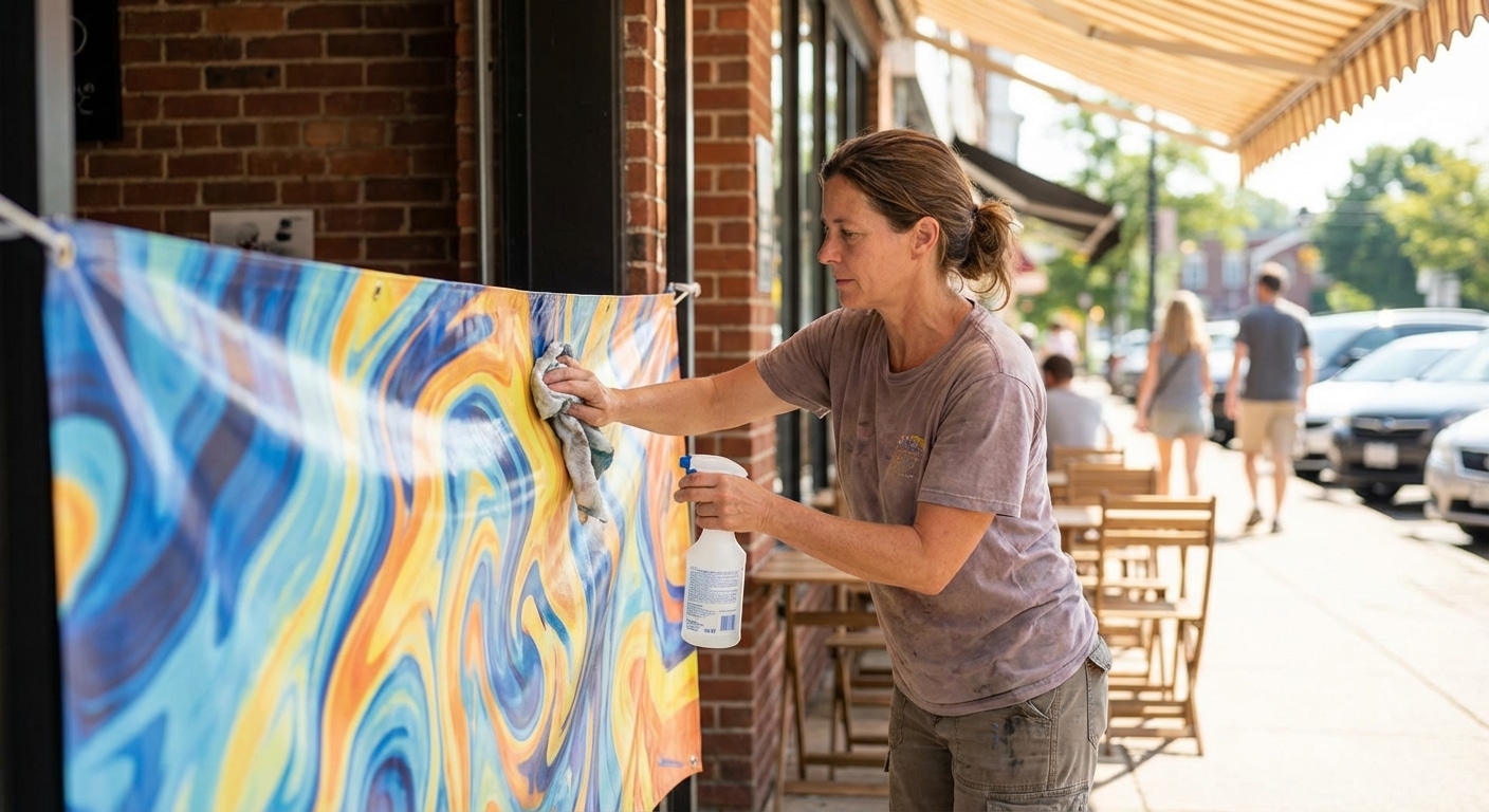 ทริคดูแลป้ายไวนิลหน้าร้อน 2026 ท้าแดดทนฝน สีไม่ซีดไว - outdoor-vinyl-sign-maintenance